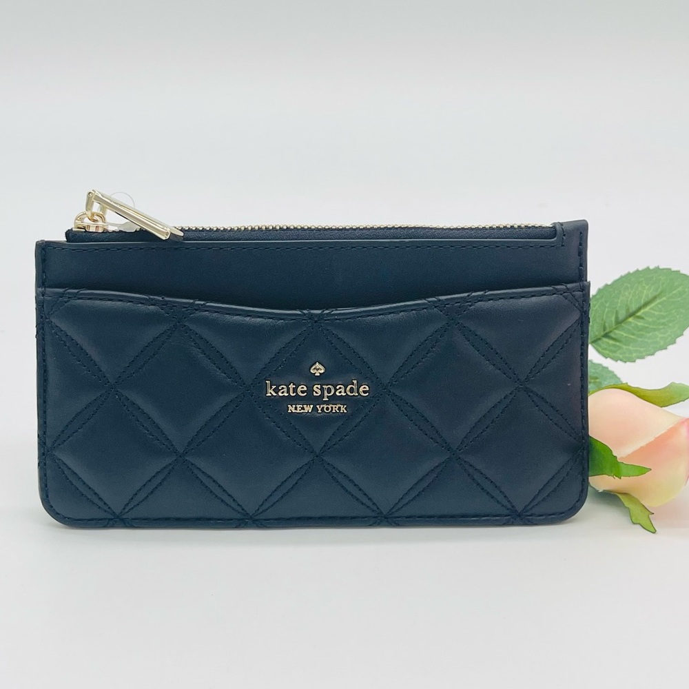 Kate Spade Natalia Quilted Leather Large Slim Cardholder Wallet - Picture 2 of 7